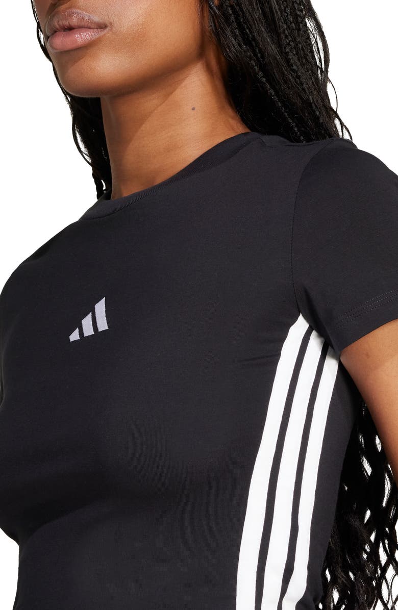 adidas 3-Stripe Baby T-Shirt, Alternate, color, 