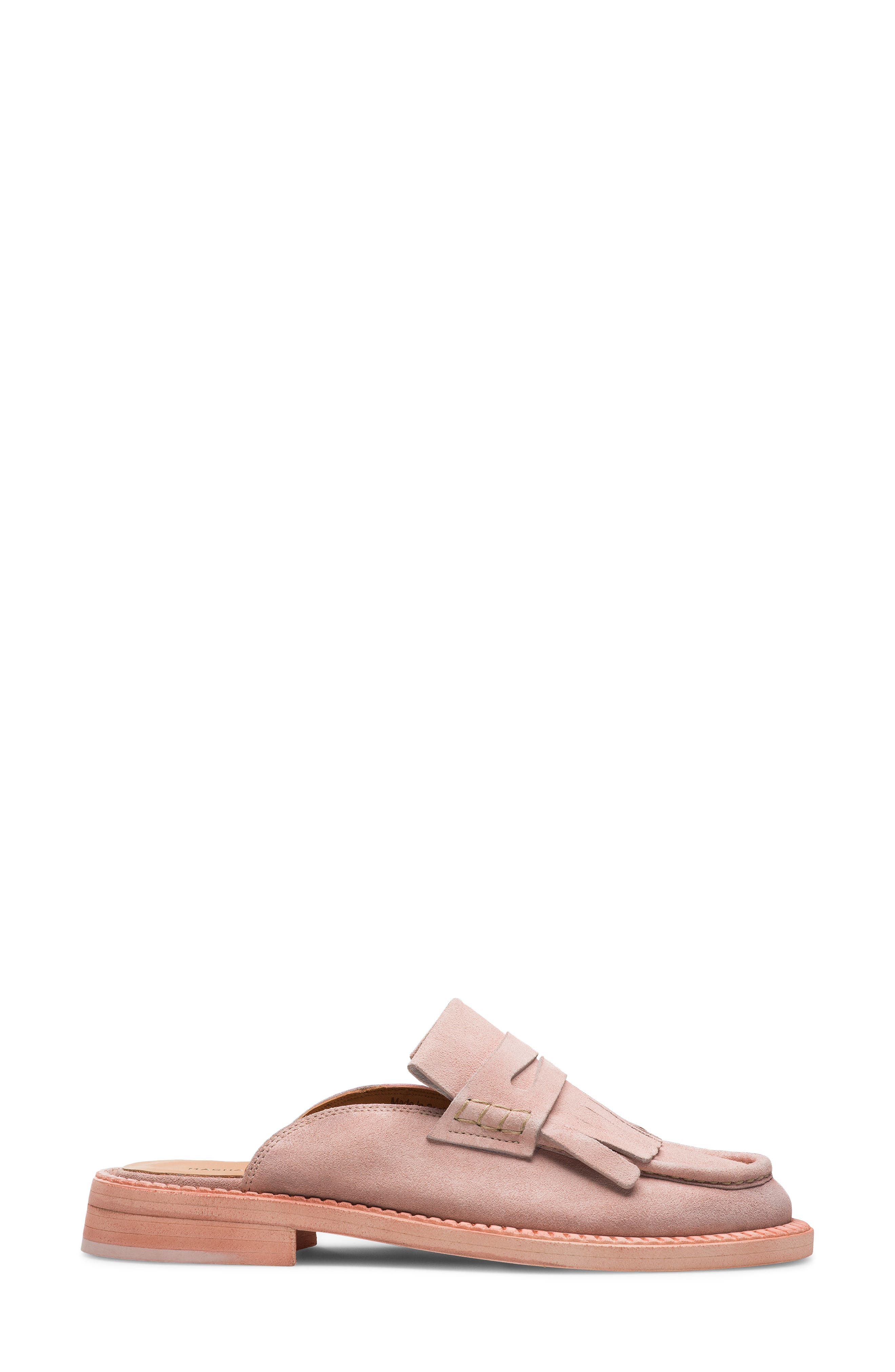 Oaklynn Leather Mule, Alternate, color, BLUSH SUEDE