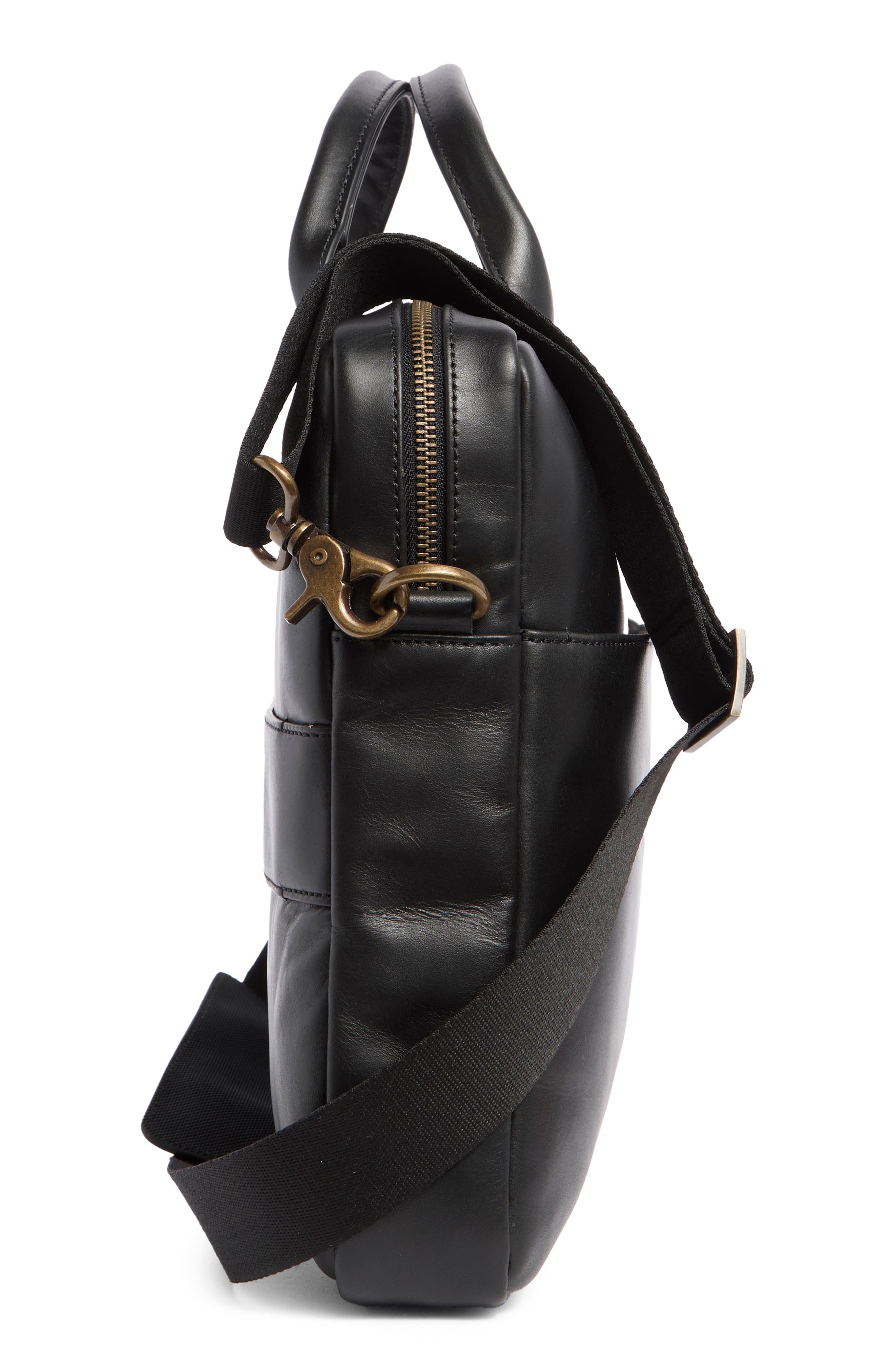 Johnston & Murphy Hunter Briefcase, Alternate, color, Black