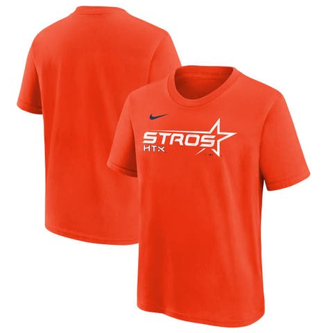Youth Nike  Orange Houston Astros 2025 City Connect Wordmark T-Shirt