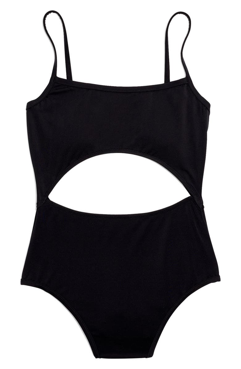 Madewell Second Wave Cutout One-Piece Swimsuit, Alternate, color, 