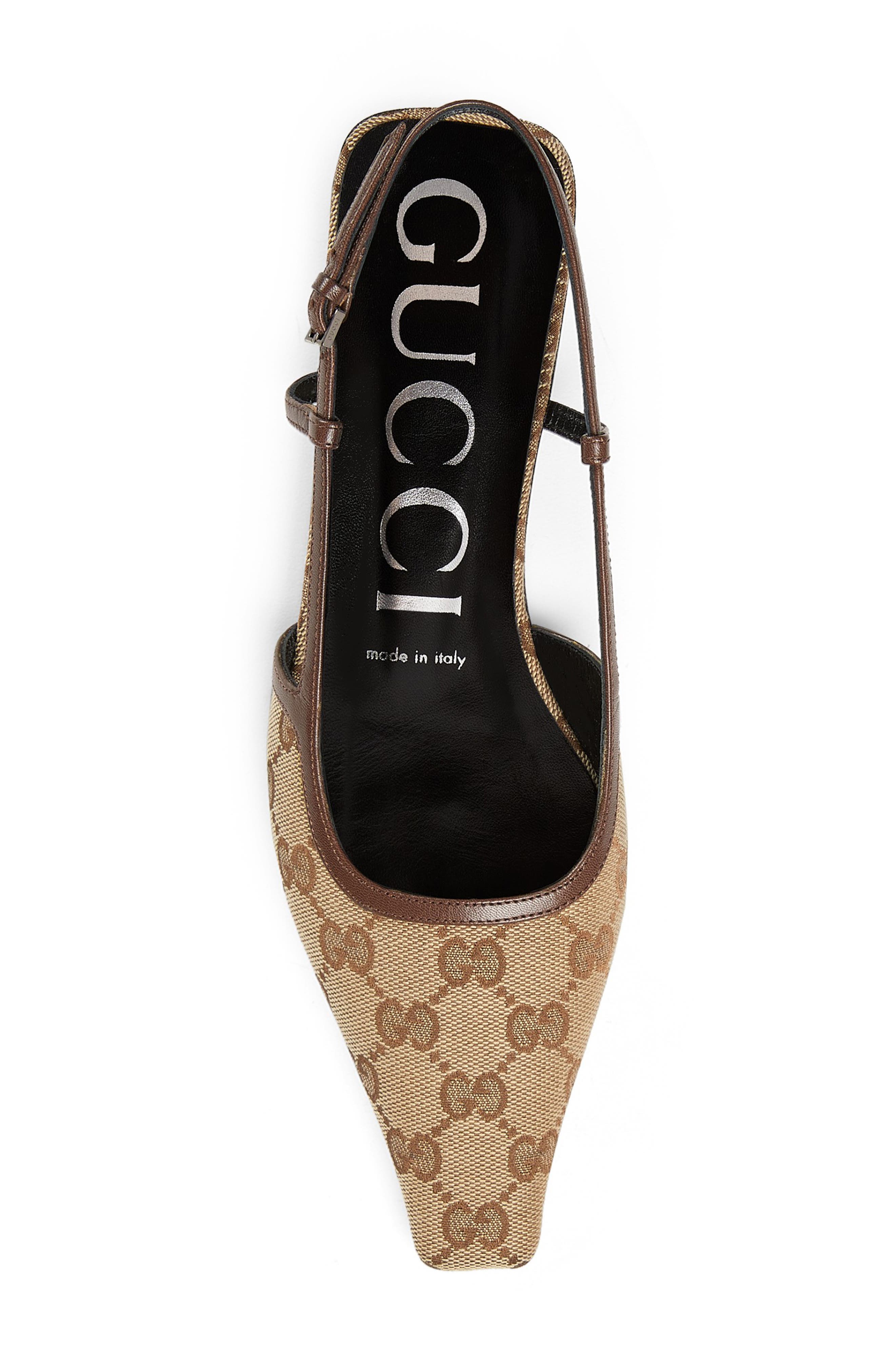 Gucci Demi GG Slingback Flat, Alternate, color, 