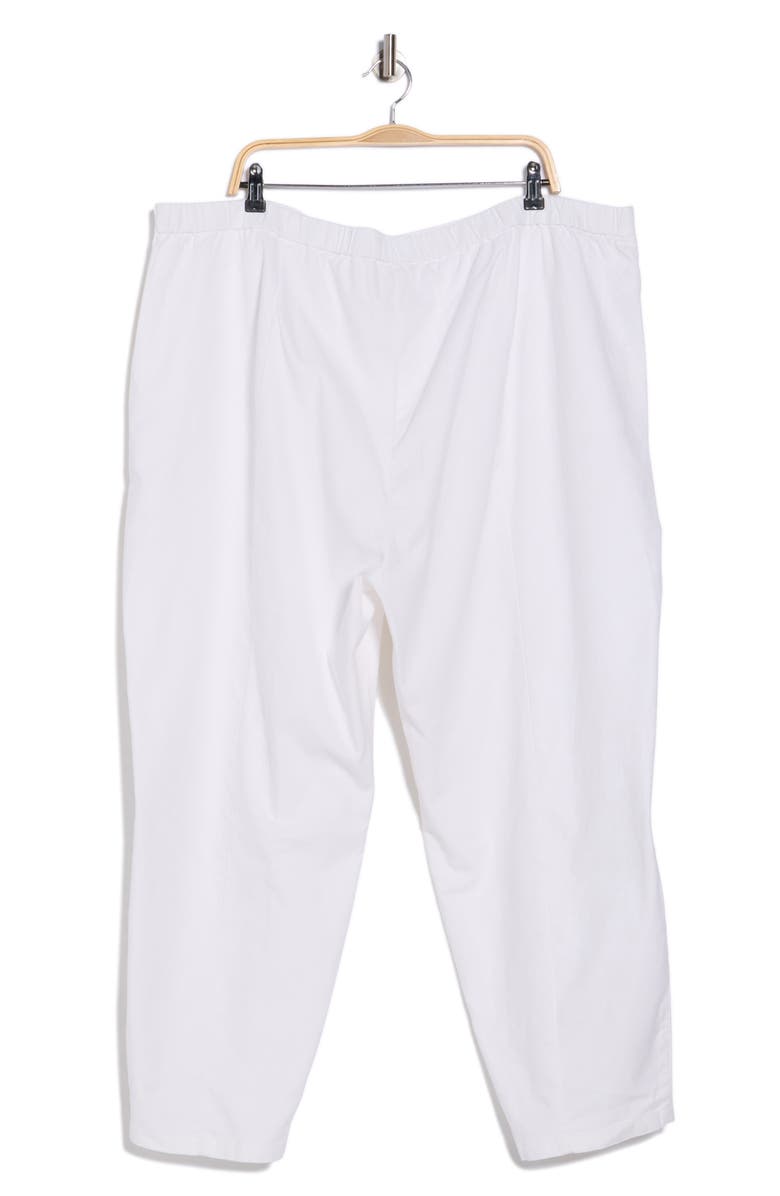 Eileen Fisher Jersey Ankle Lantern Pants, Alternate, color, White
