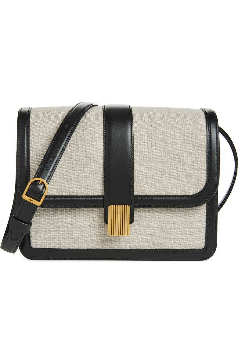 Khaite Blake Crossbody Bag, Main, color, Black / Natural