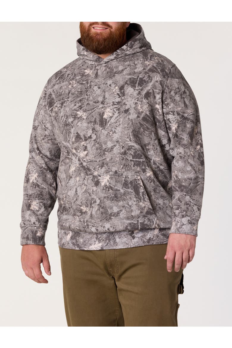 Big & Tall Oak Leaf Camo Hoodie, Alternate, color, OAK LEAF CAMO