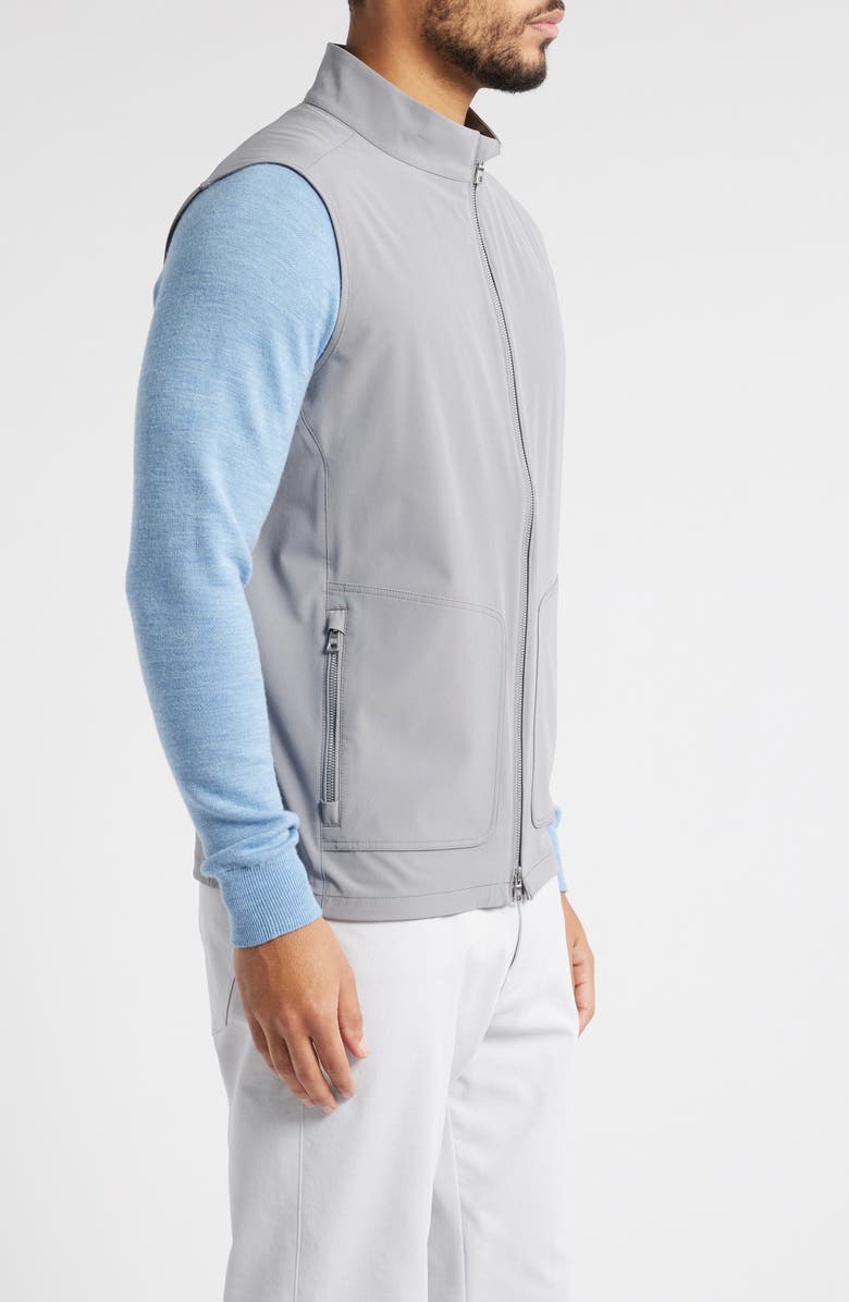 Peter Millar Crown Crafted Water Resistant Contour Vest, Alternate, color, Oslo Grey