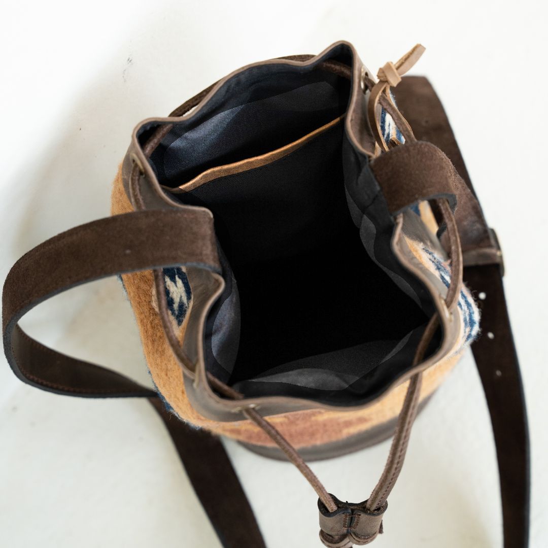 Amasouk Sundown Cinched Bucket Bag, Alternate, color, Brown