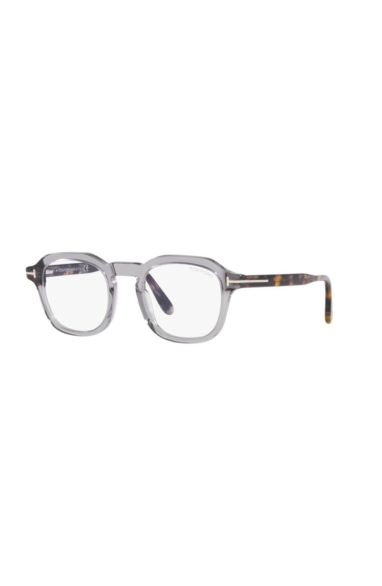 TOM FORD 49mm Round optical glasses, Main, color, Grey