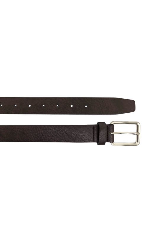 Vince Camuto Tumbled Leather Belt In Brown