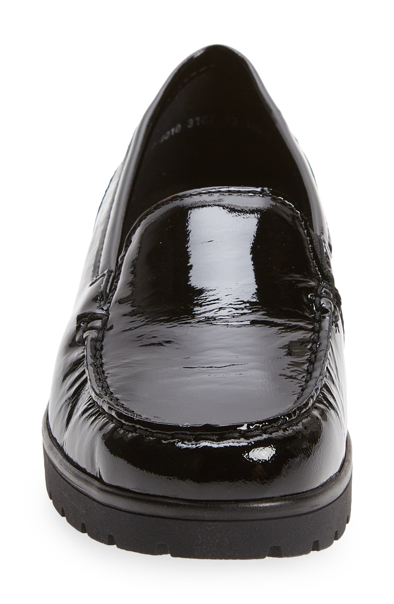 Dewitt Platform Loafer, Alternate, color, BLACK MURANO-LACK