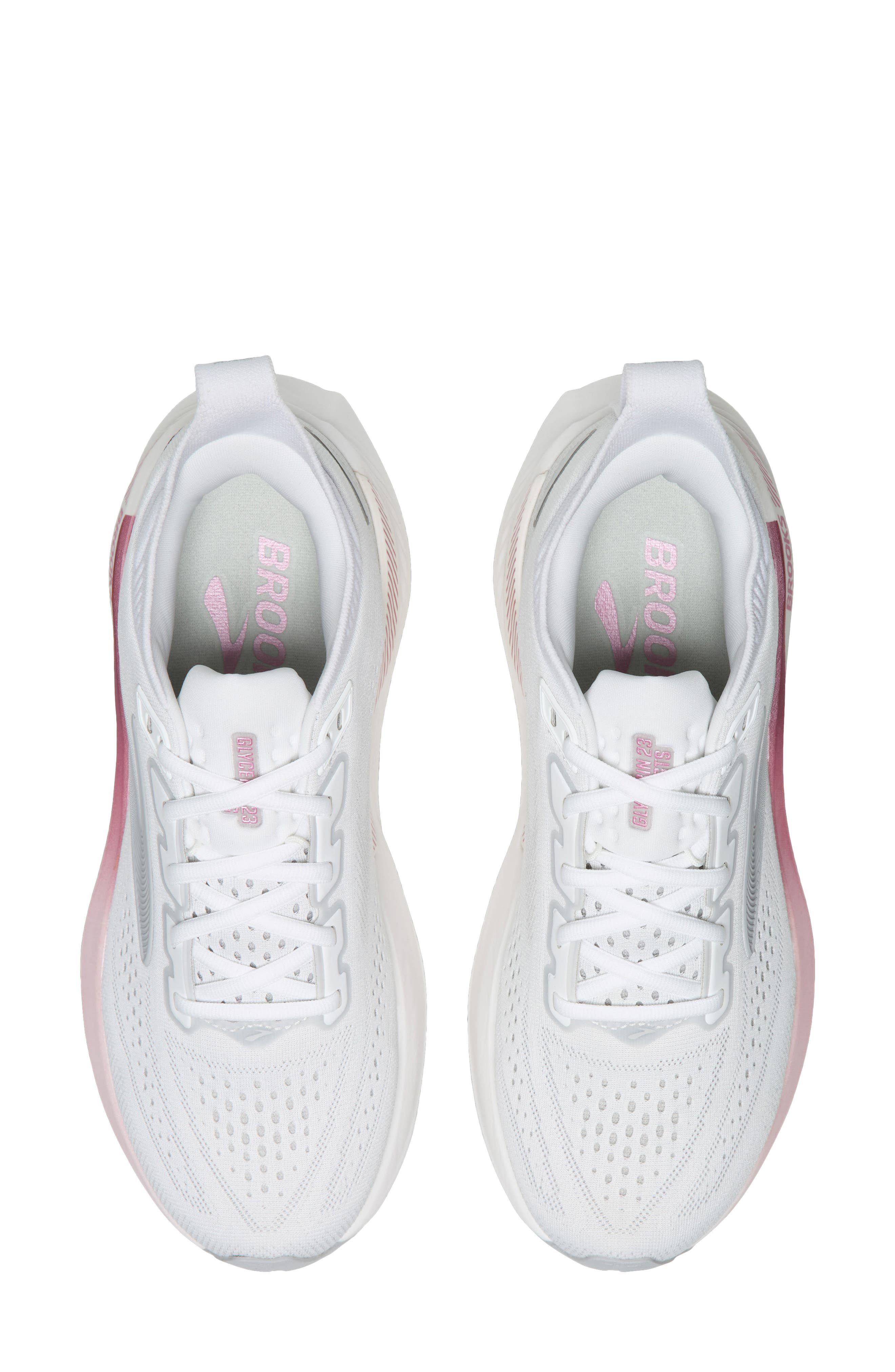 Glycerin GTS 23 Running Shoe, Alternate, color, WHITE/ HARBOR MIST/ METALLIC