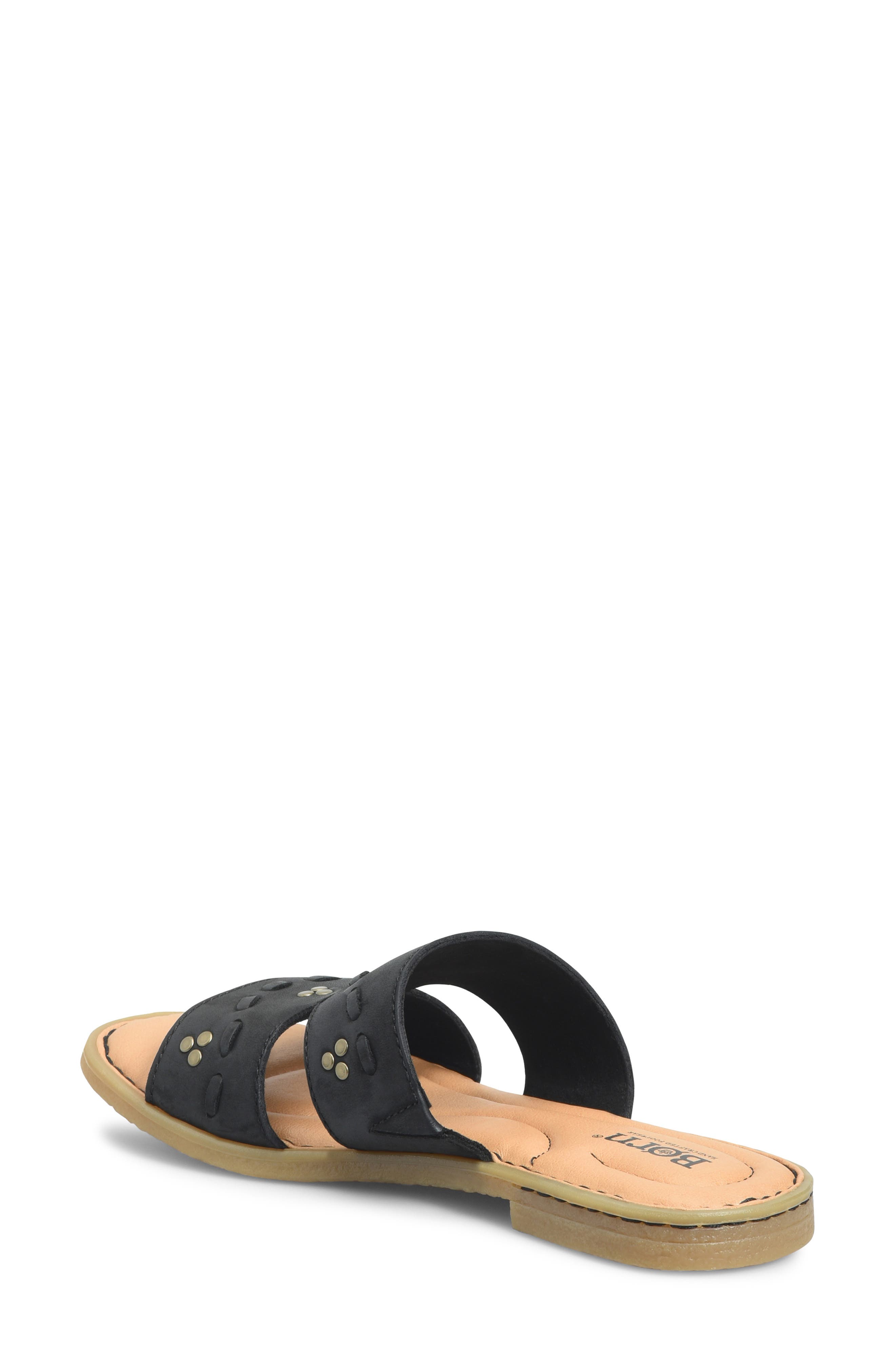 Børn Benita Slide Sandal, Alternate, color, Black Nubuck