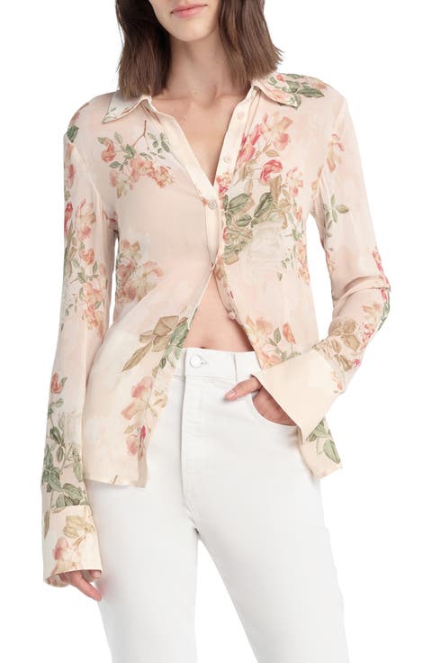 The Bailey Georgette Button-Up Shirt