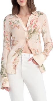 Favorite Daughter The Bailey Georgette Button-Up Shirt