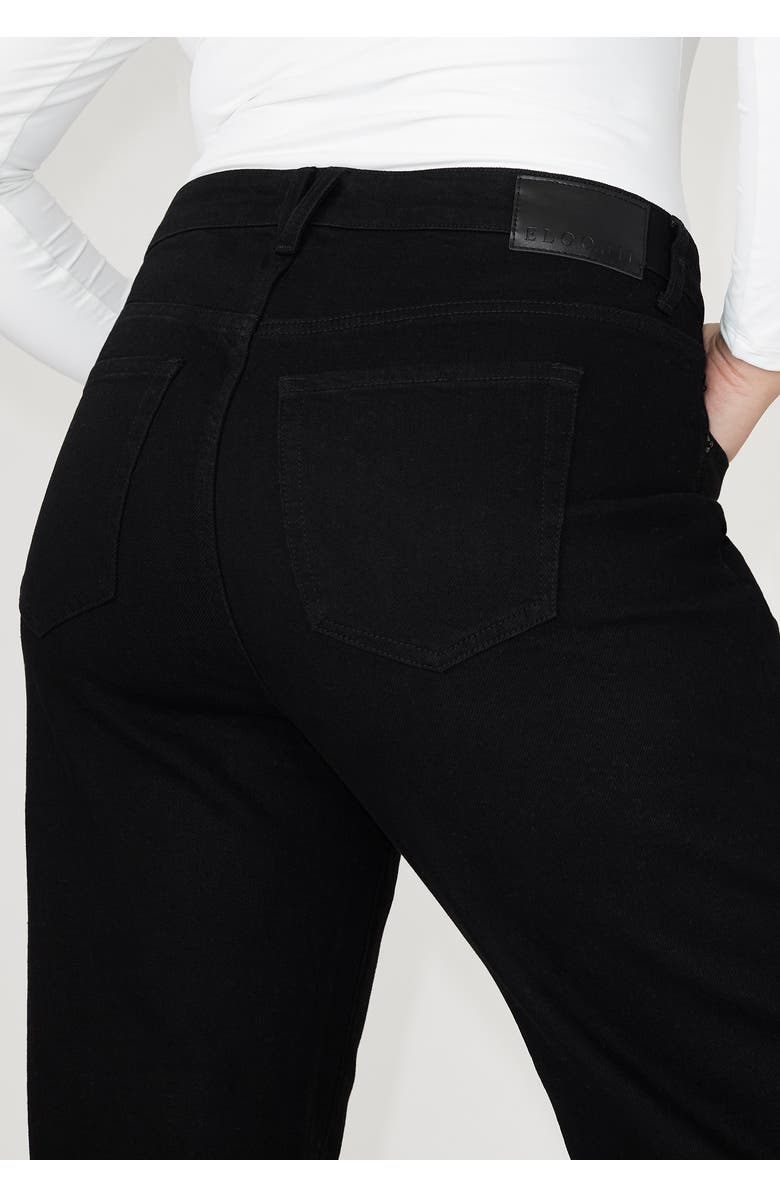 ELOQUII The Naomi Comfort Stretch Straight Leg Jean, Alternate, color, Black Rinse