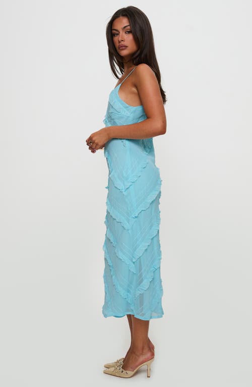 PRINCESS POLLY PRINCESS POLLY LARS RUFFLE TRIM MIDI SLIPDRESS