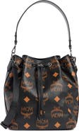 MCM Dessau Monogram Bucket Bag