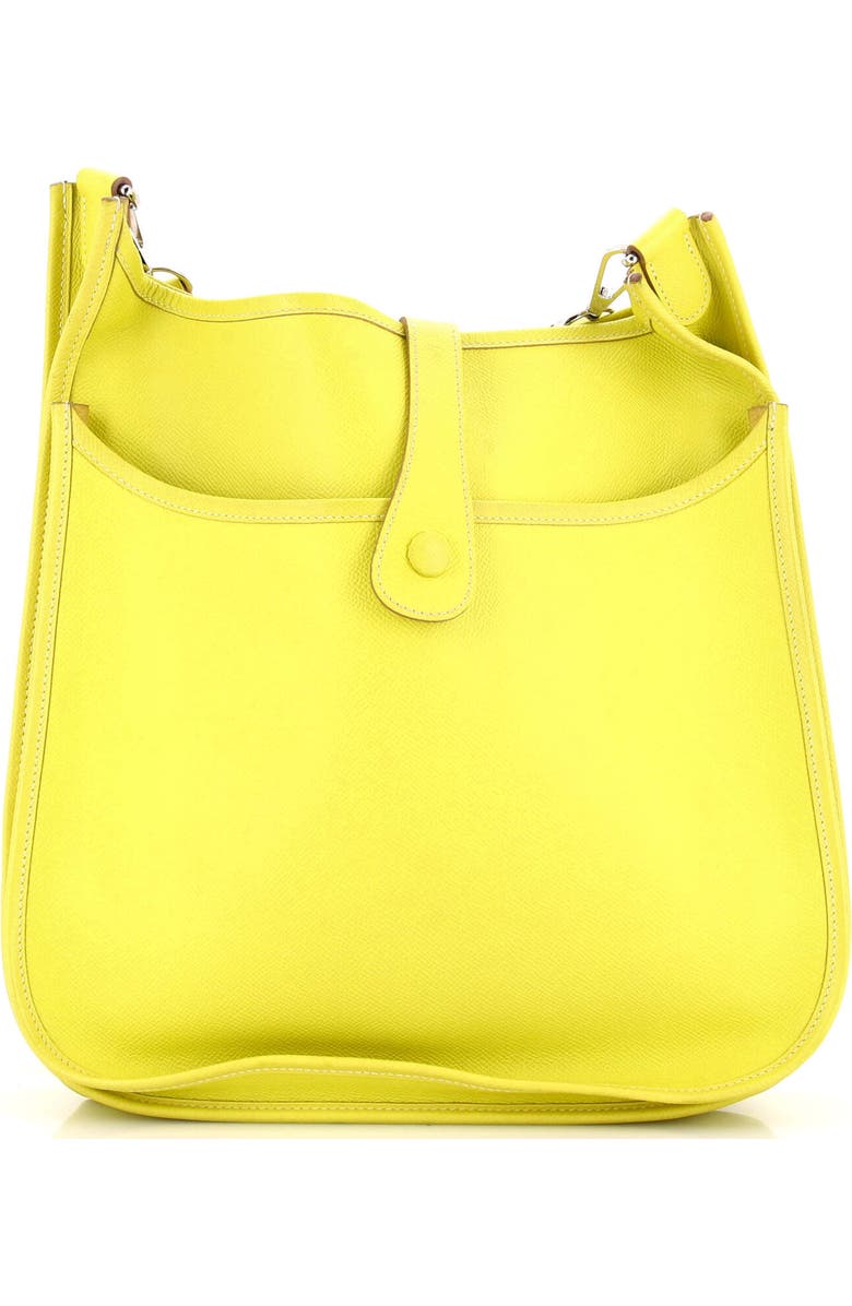 Pre-Owned Hermes Evelyne Bag Gen III Epsom PM, Alternate, color, Lime