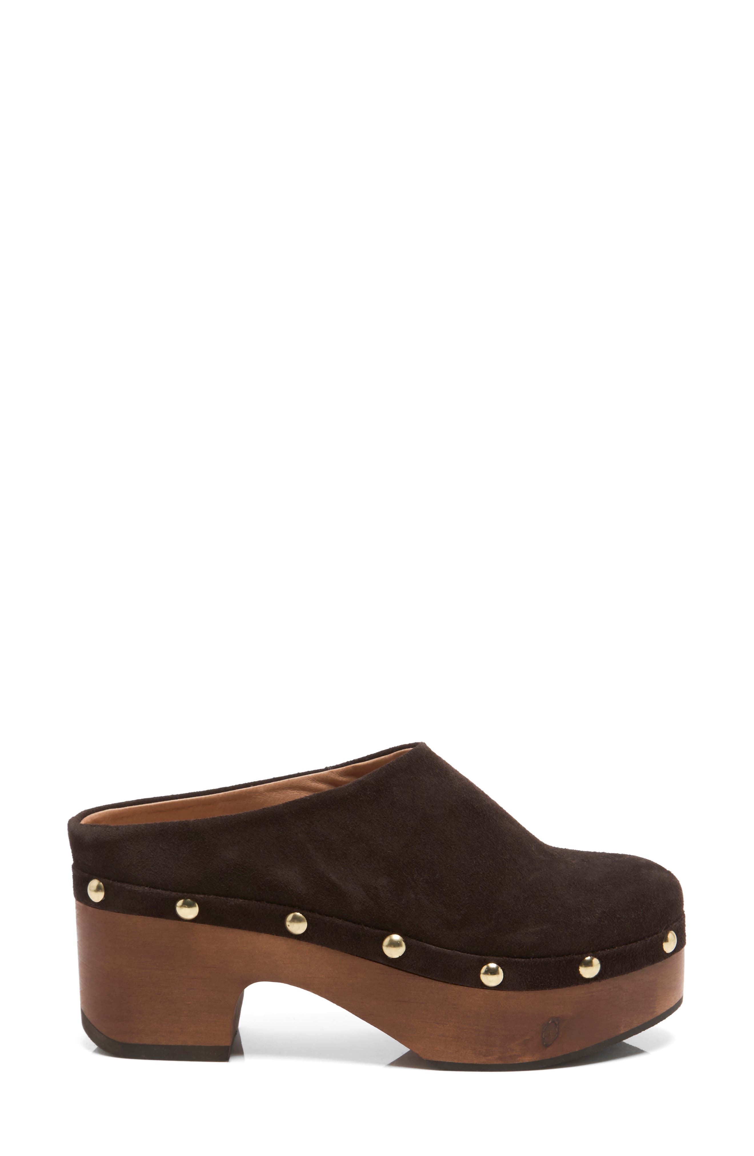 Calli Platform Clog, Alternate, color, WEATHERED MINK SUEDE