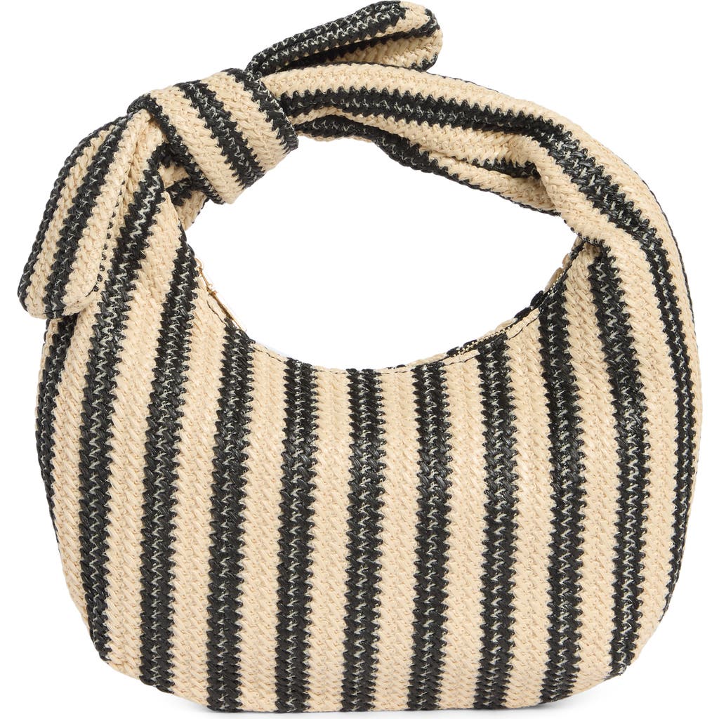 Urban Expressions Handbags Penny Woven Shoulder Bag In Black