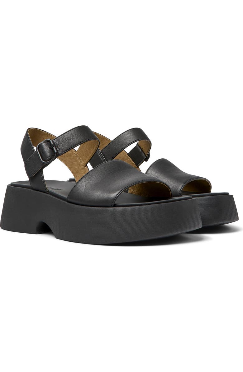 Camper Tasha Ankle Strap Wedge Sandal, Main, color,