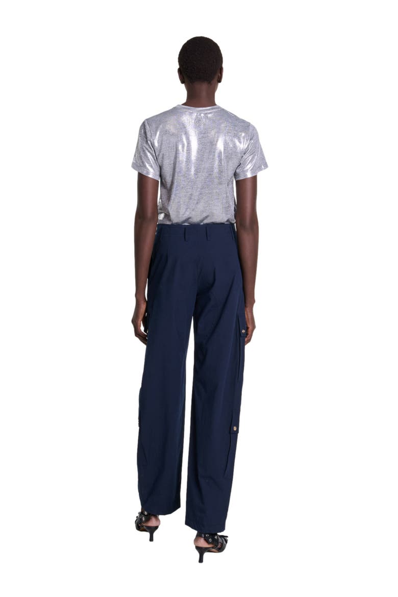Metallic T-shirt, Alternate, color, SILVER