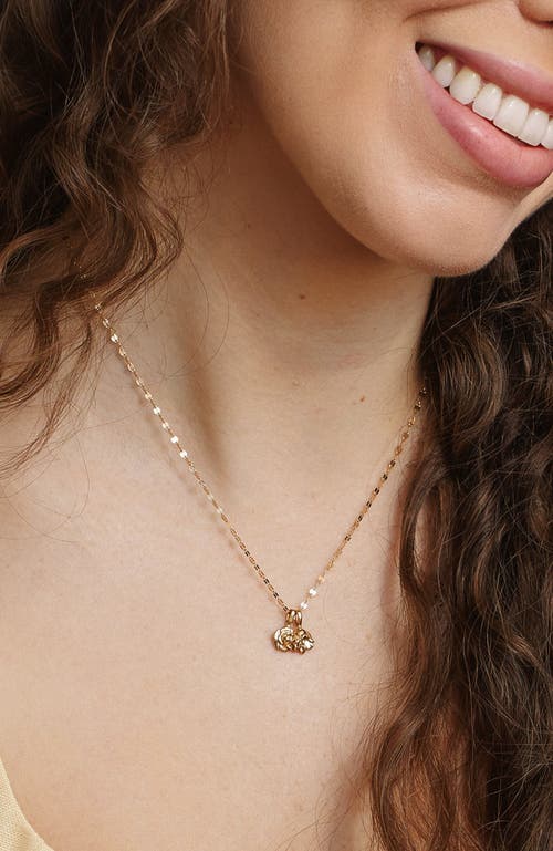 Made By Mary June Birth Flower Charm In Gold