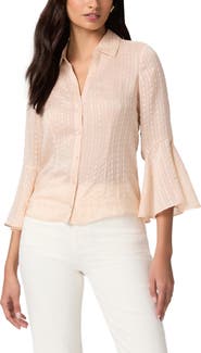 PAIGE Jasmeet Silk Button-Up Shirt