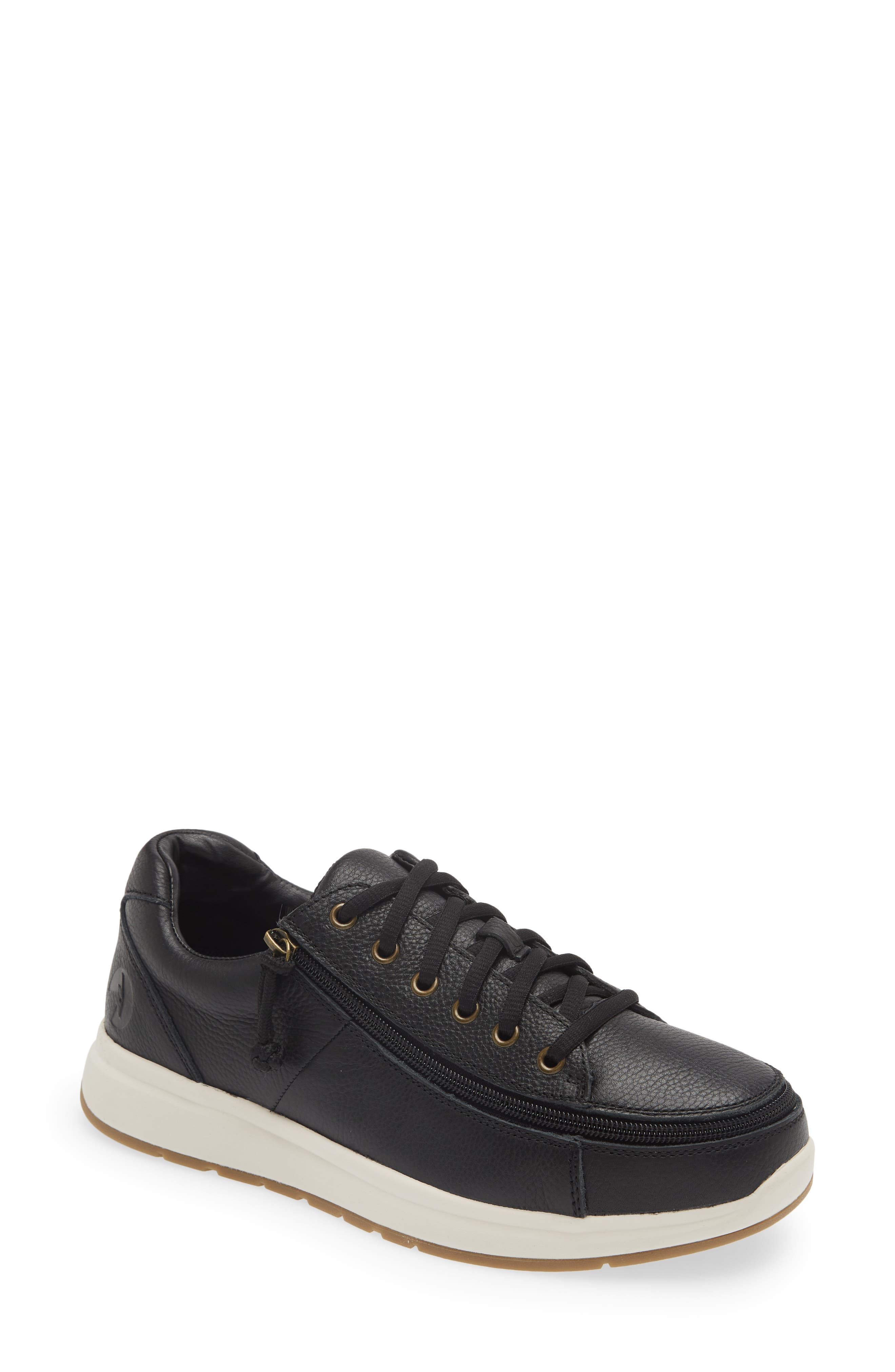 BILLY Footwear Comfort Lo Zip Around Sneaker, Main, color, Black