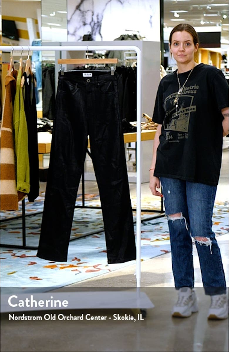 Sabine Coated Straight Leg Jeans, sales video thumbnail