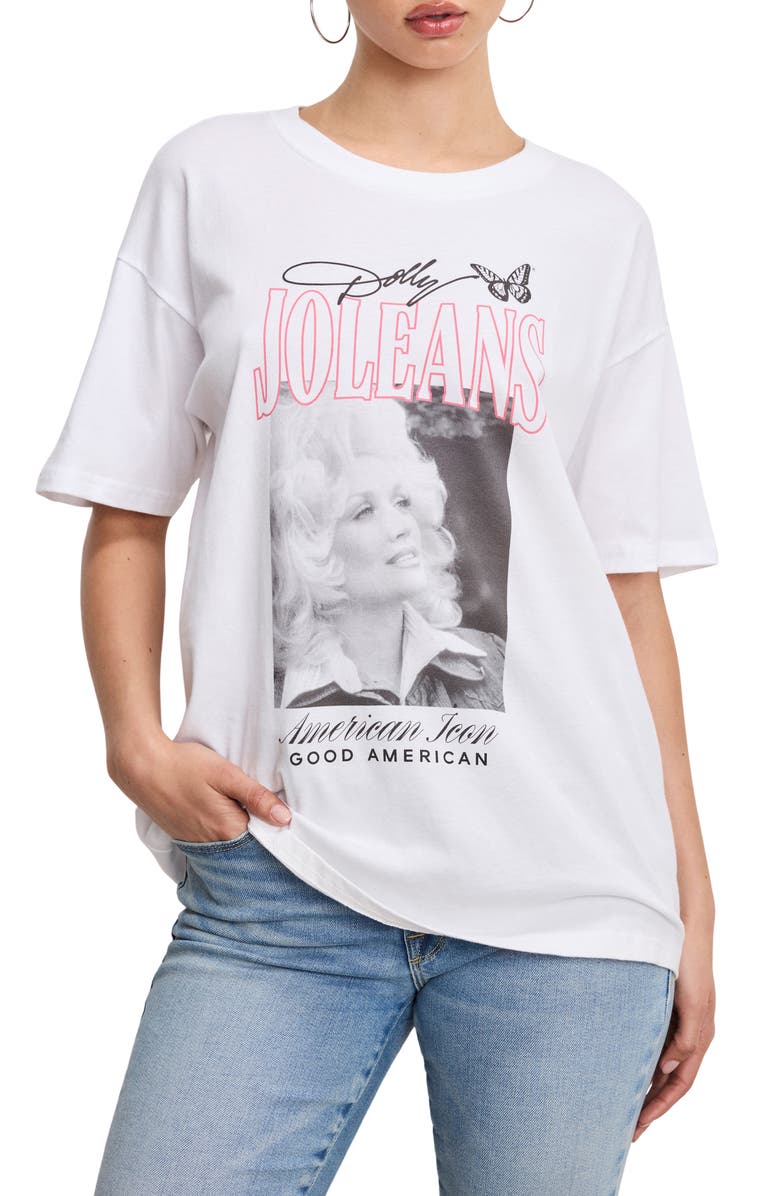 Good American Dolly Oversized Concert Tee, Main, color,