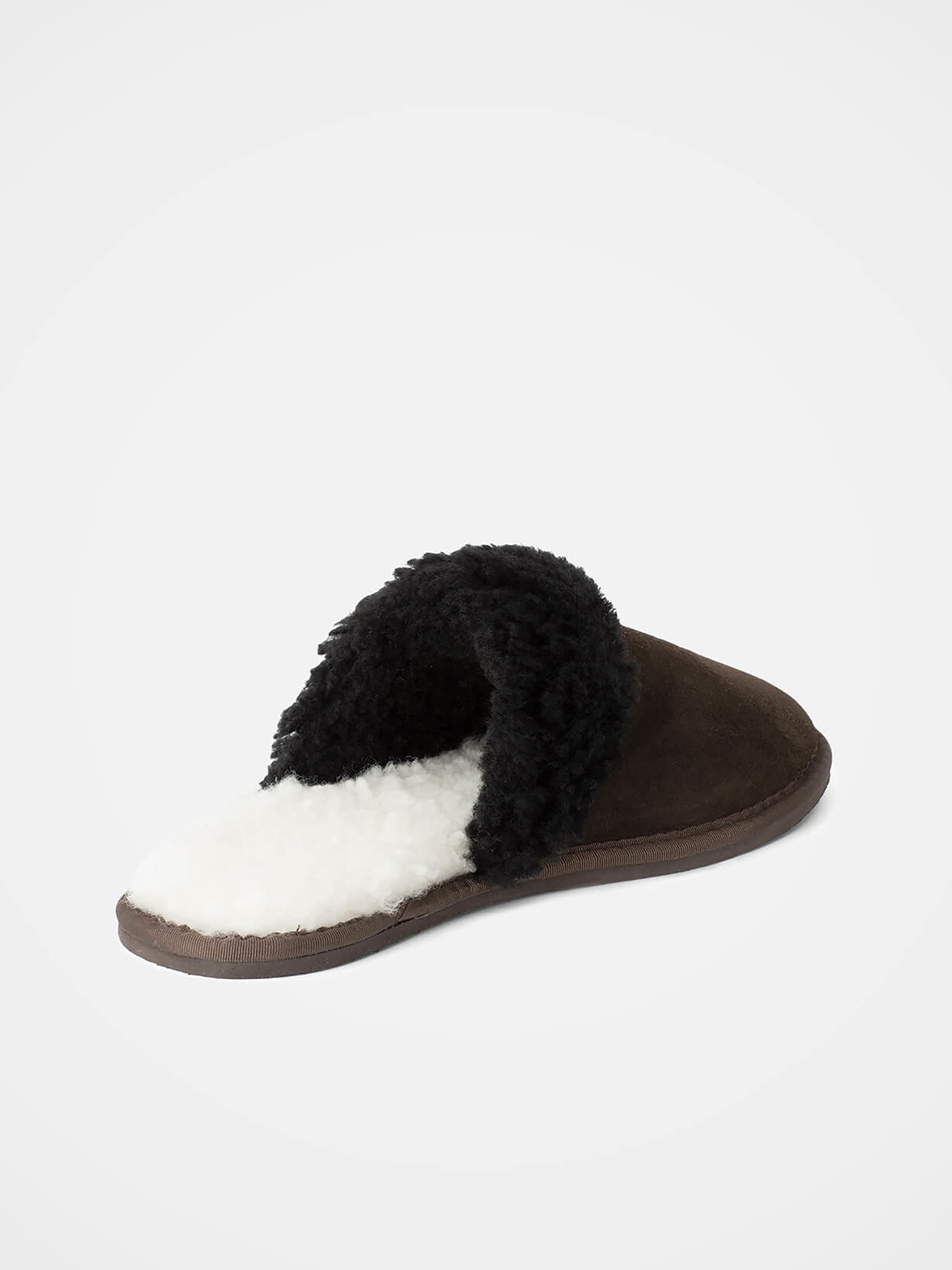 Celtic & Co. British Shearling Mules, Alternate, color, Mocca