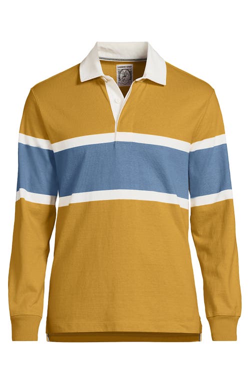Lands' End Long Sleeve Rugby Shirt In Multi
