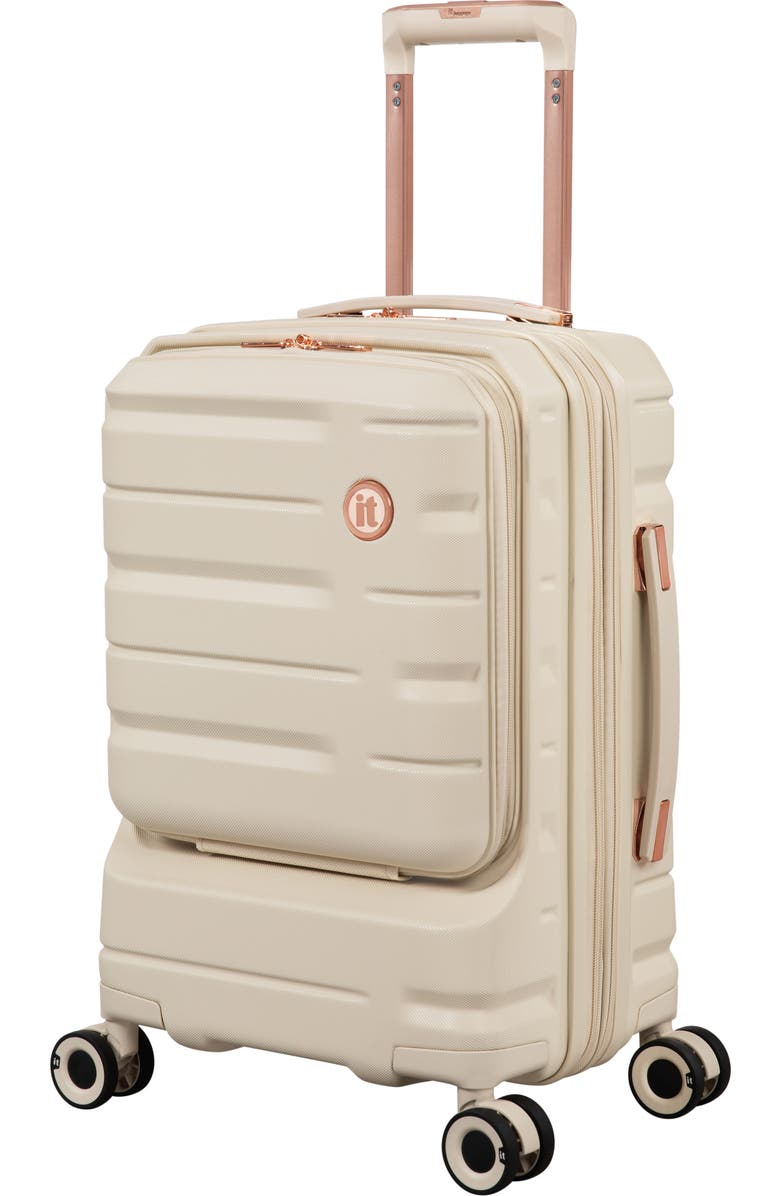 IT LUGGAGE Submission 21-Inch Hardside Carry-On Spinner, Main, color, Cream Beige