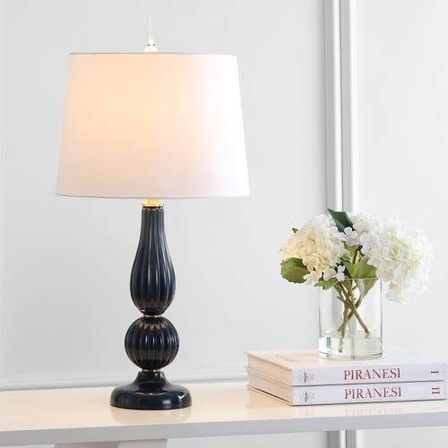 Jonathan Y Designs Maddie 28in Led Table Lamp In Navy