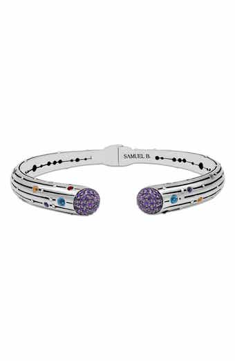 SAMUEL B. Multi Stone Scattered Bangle Bracelet