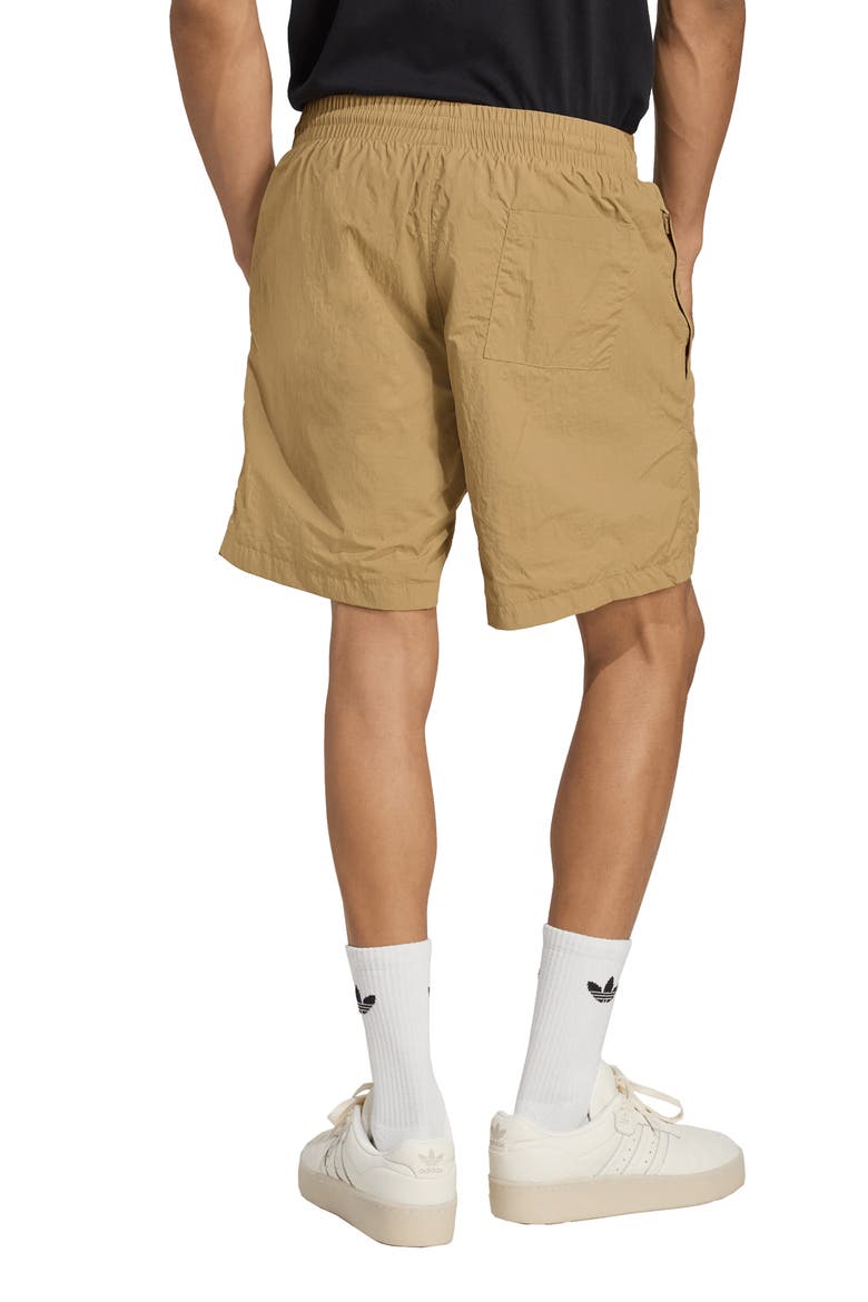 Essentials Trefoil Logo Shorts, Alternate, color, CARDBO