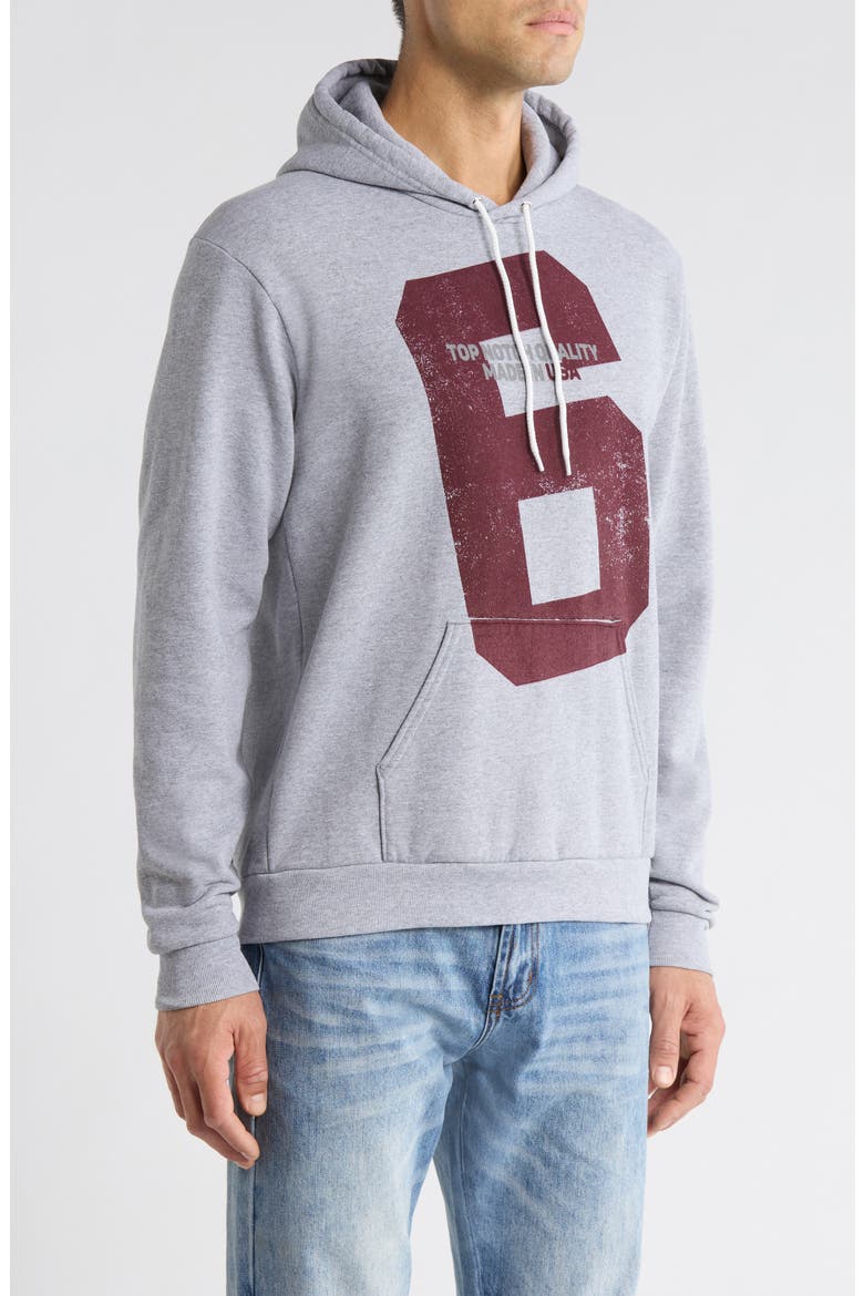 Playbook Graphic Cotton Hoodie, Alternate, color, ASH GREY