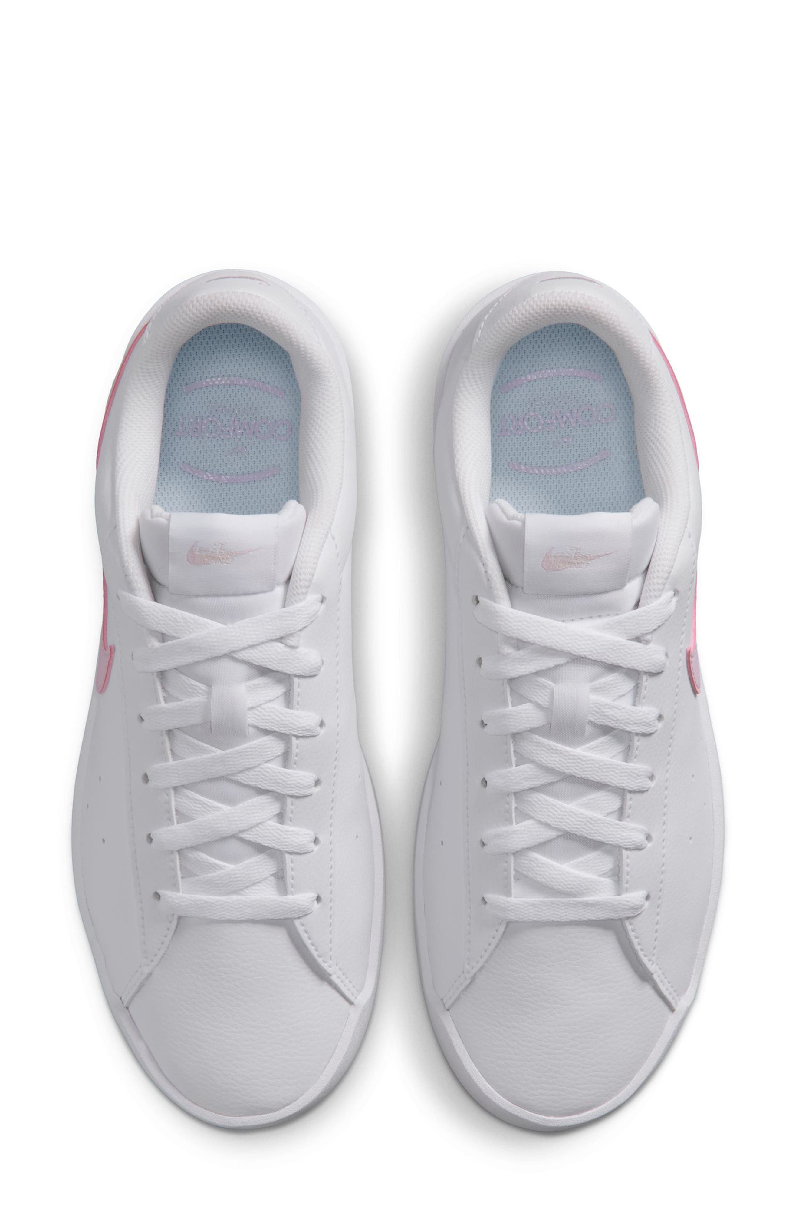 Court Heritage Sneaker, Alternate, color, WHITE/ BLEACHED LILAC-WHITE
