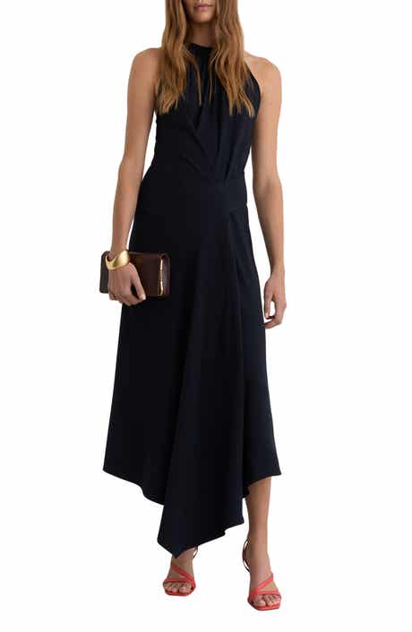 Maeve Asymmetric Sleeveless Maxi Dress