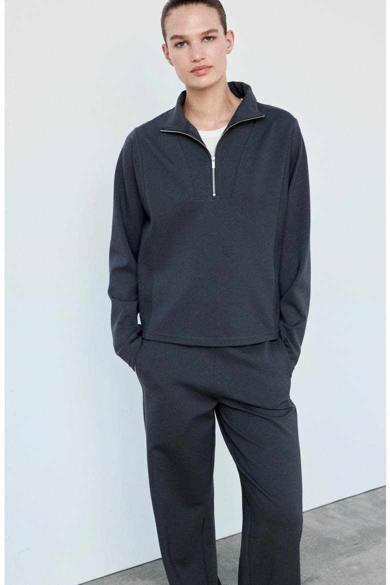 Knit Straight Leg Pants, Alternate, color, BLUE