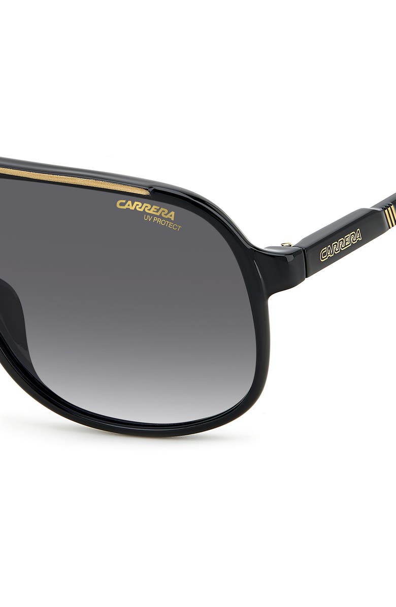 Carrera Eyewear 62mm Gradient Polarized Oversize Rectangular Sunglasses, Alternate, color,