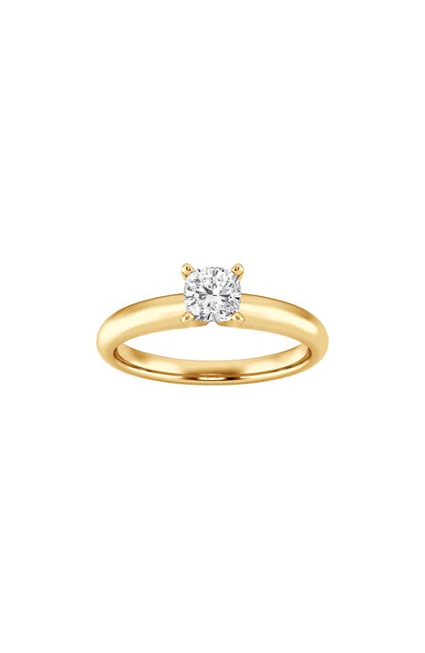 Cushion Cut Lab Created Diamond Engagement Ring - 0.50 ctw