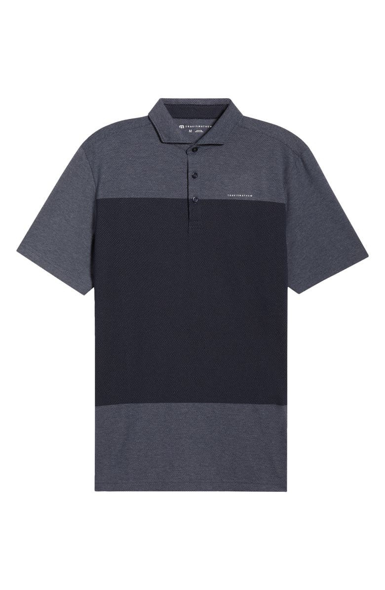 TravisMathew Rudder Runner Polo, Alternate, color, Heather Total Eclipse