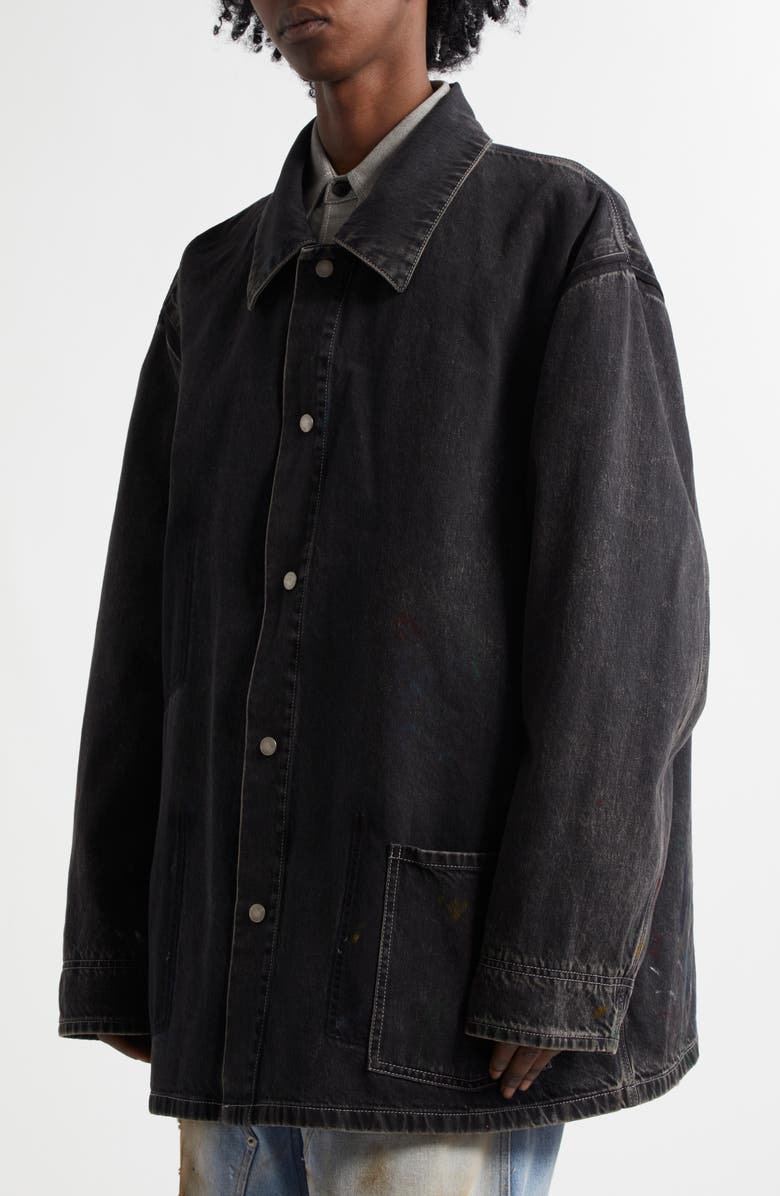 Maison Margiela Deconstructed Denim Coat, Alternate, color, 
