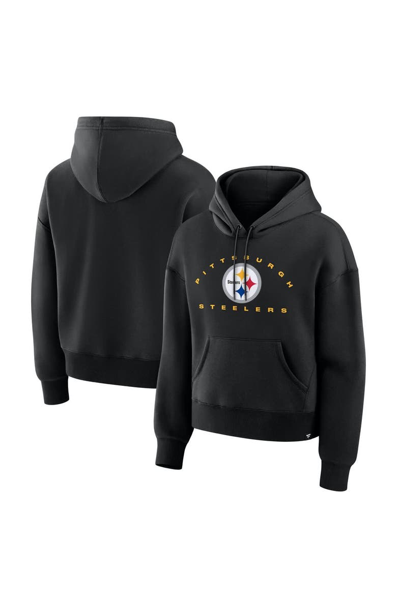 FANATICS Women's Fanatics Black Pittsburgh Steelers Eligible Receiver Legacy Pullover Hoodie, Main, color, Black
