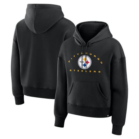 Women
s Fanatics Black Pittsburgh Steelers Eligible Receiver Legacy Pullover Hoodie