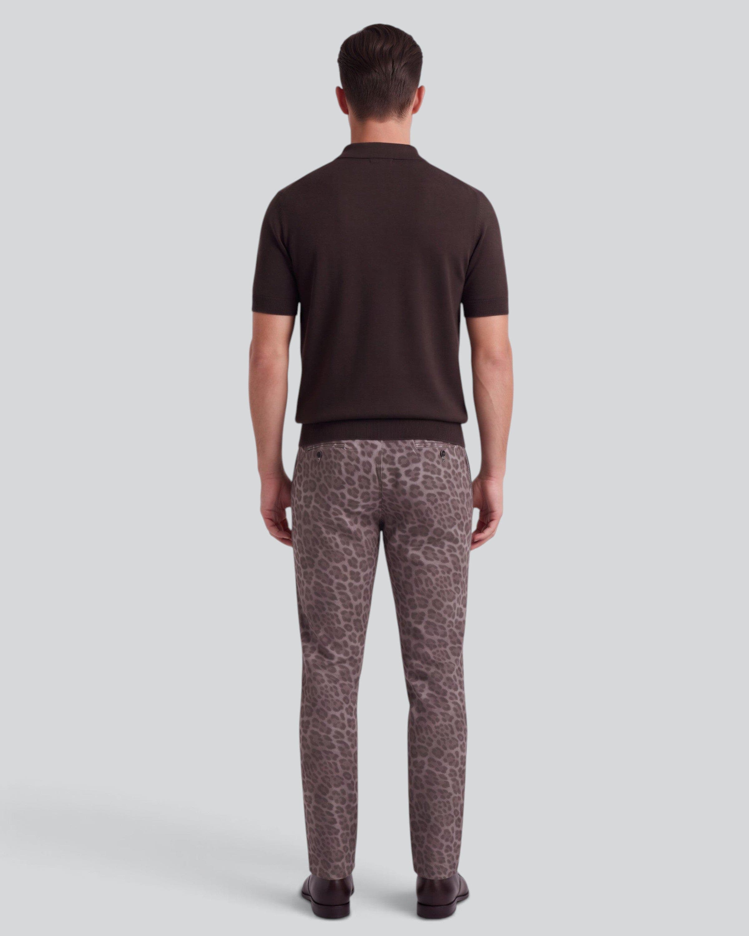 Lords of Harlech Leopard Mens Velvet Flat-front Pant (Men) | Nordstrom
