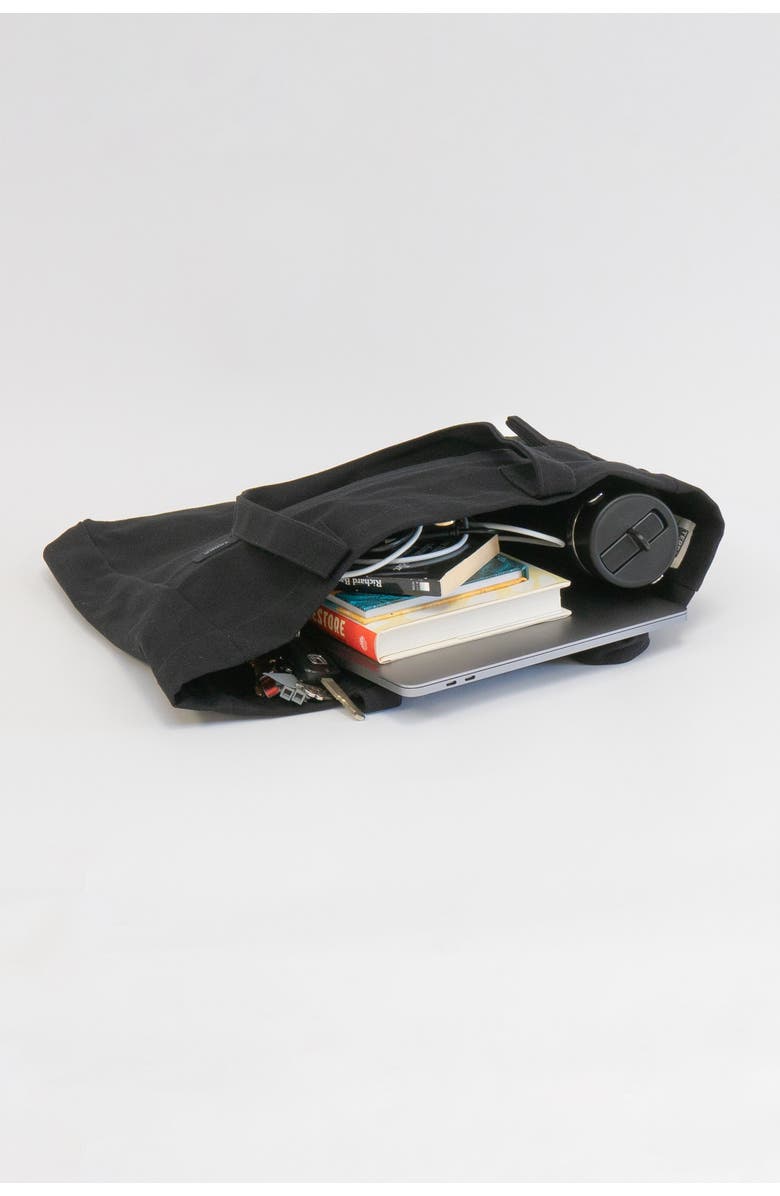 Terra Thread Organic Cotton Canvas Work Tote Bag, Alternate, color, Ivory Black