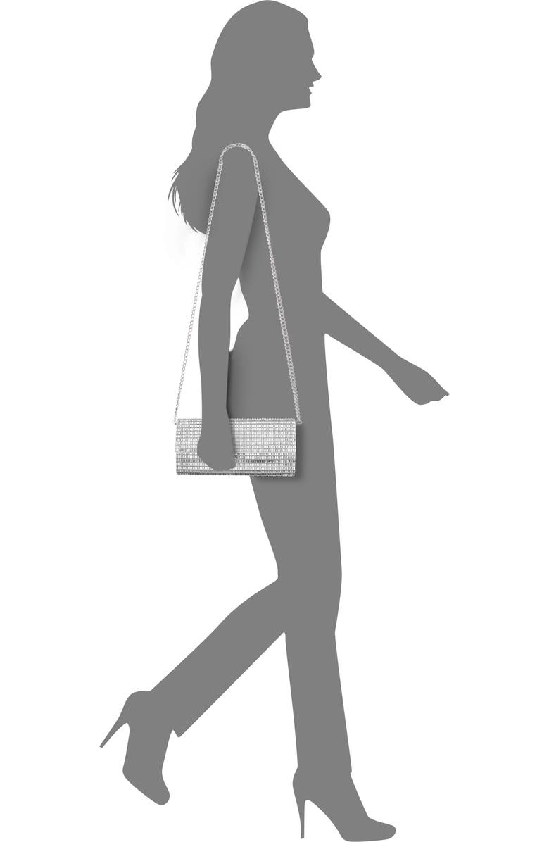 Nina Hope Clutch, Alternate, color, Silver